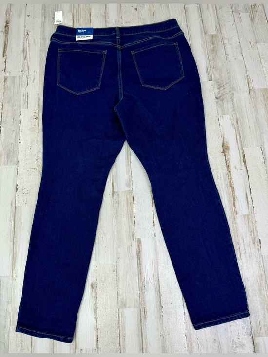 Old Navy Denim - Old Navy Jeans Womens 14S Pop Icon Skinny Mid Rise Button Blue NWT